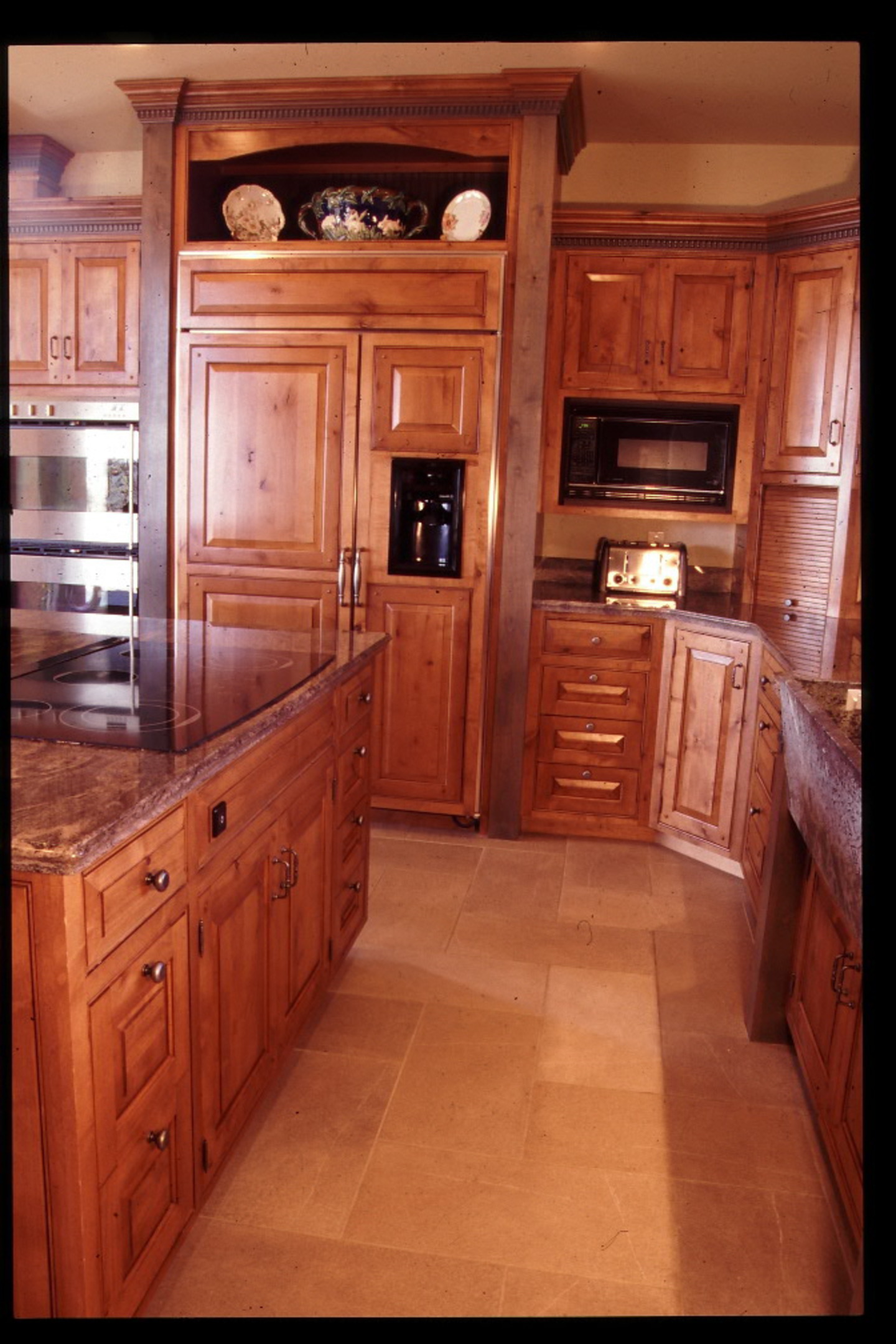Knotty Beech Kitchen Affordable Custom Showroom