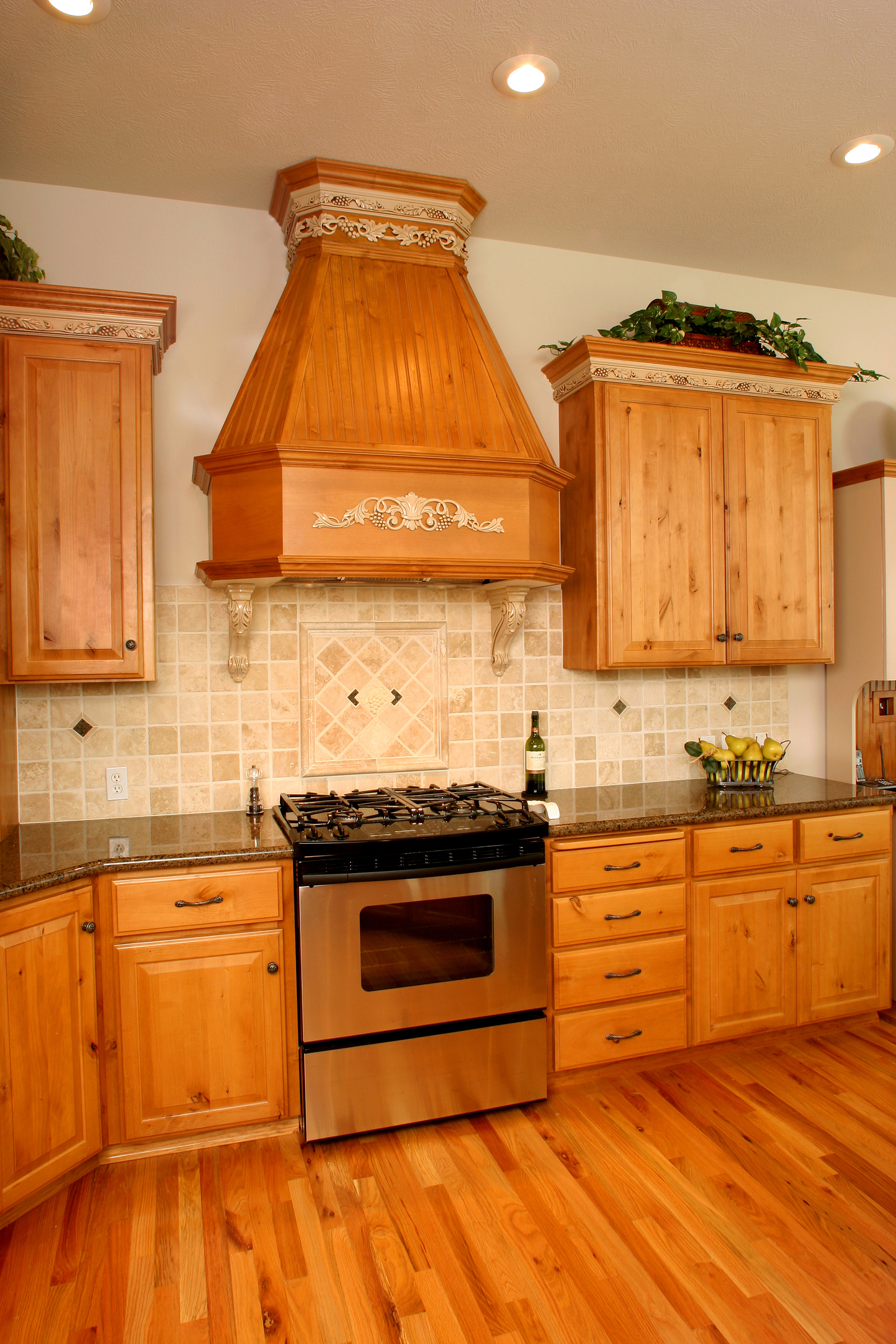 Knotty Beech Kitchen Affordable Custom Showroom